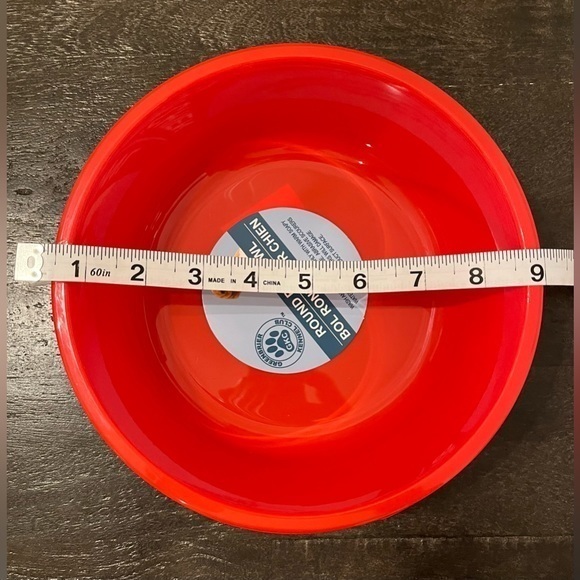 Red Dog Bowl Treat Cannister Squeaky Chew Toy Scripture Pets‎ Paws Dish Gift - Picture 2 of 6